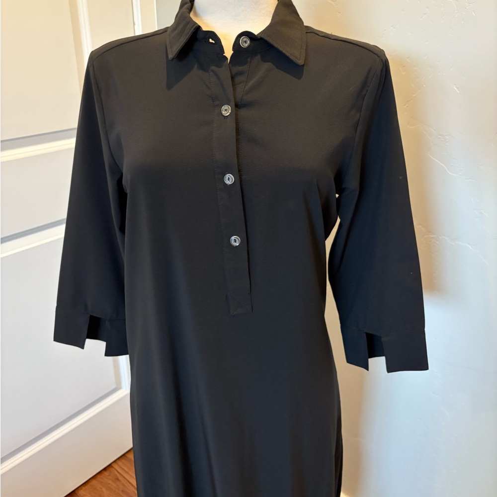 Shabby Apple Elegant Black Dress Size 10 Soft Flattering Cozy EUC